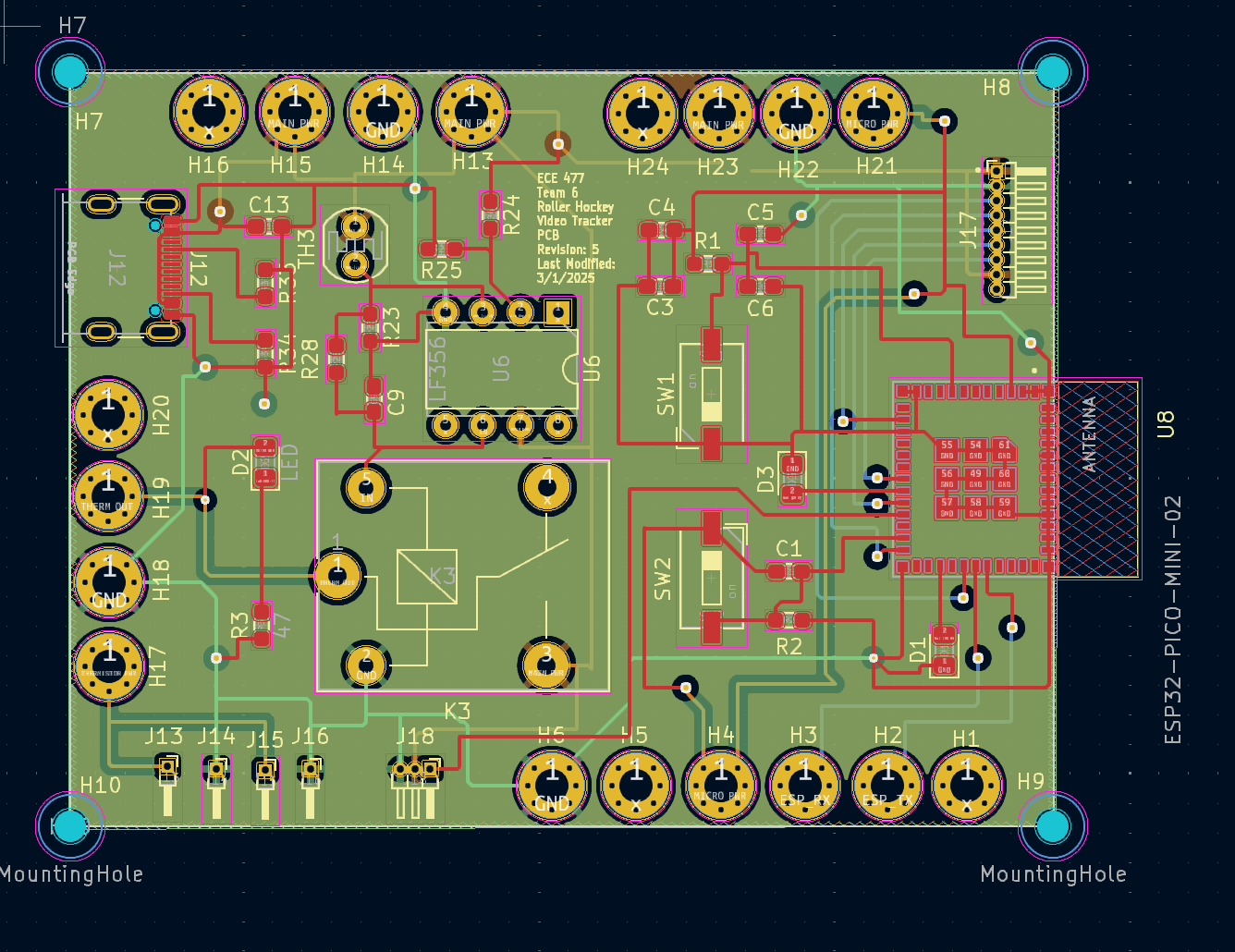 first official draft of PCB